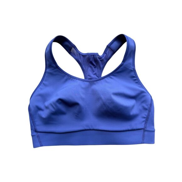 Athleta Hustle Sports Bra In Merlin Blue/Violet - Picture 4 of 9